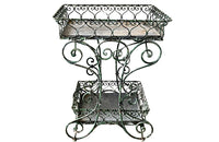 Decorative Vintage Iron Florists Stand - Decorative Antiques - Garden Antiques - AD & PS Antiques