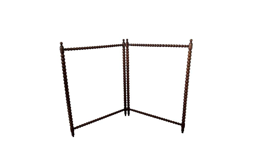 French folding bobbin towel rail or clothes horse.