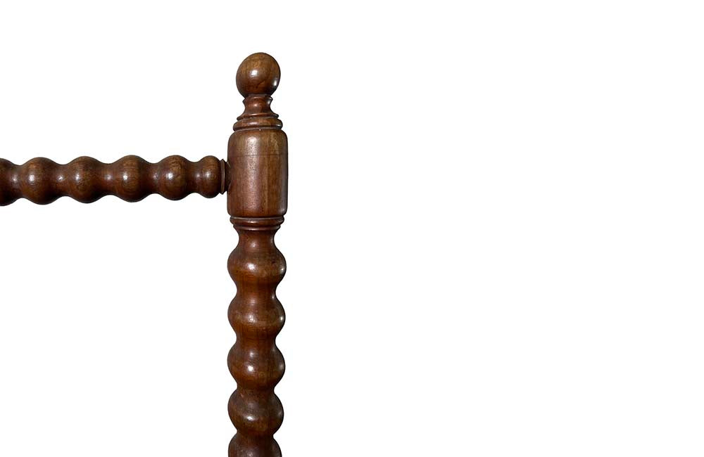 French folding bobbin towel rail or clothes horse.