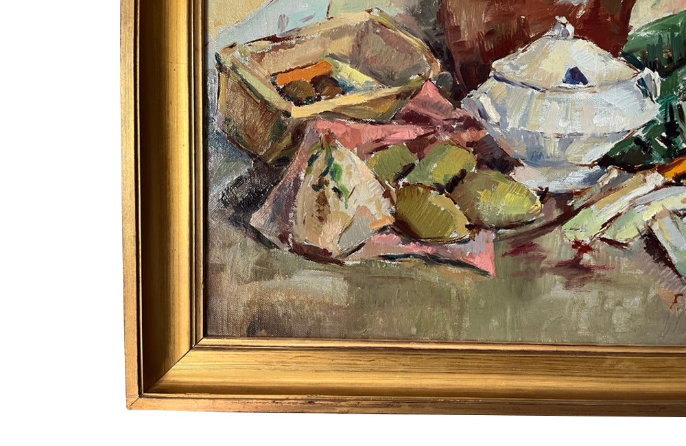 20th Century framed still life painting - French Antiques - AD & PS Antiques