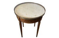 French walnut Louis XVI Revival gueridon card table - French Antique Furniture