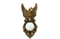20th Century Spanish carved gilt wooden open winged eagle framed mirror in the Regency style - Decorative Antiques - AD & PS Antiques