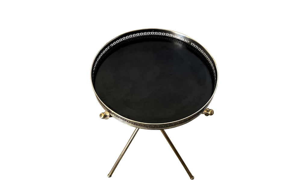 Mid 20th century Italian folding occasional table.