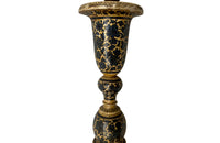 Pretty Kashmiri lamp base with original hand painted decoration throughout. Converted from a candlestick. India, circa 1930.