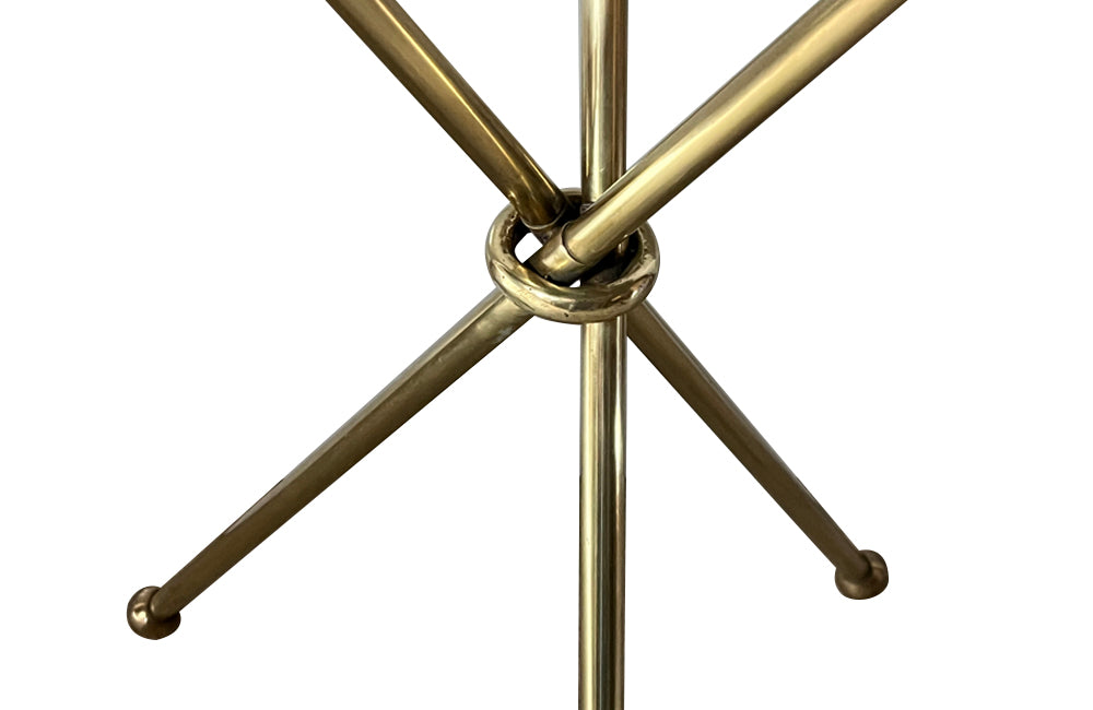 Mid Century Brass tripod table in the Maison Jansen style - mid century side table