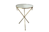 Mid Century Brass tripod table in the Maison Jansen style - mid century side table