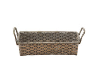 Mid century, silver plate French woven bread basket with handles