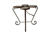 Mid Century flower shaped metal cocktail table - French Antique Furniture
