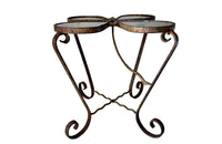 Mid Century flower shaped metal cocktail table - French Antique Furniture