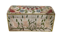 domed painted Normand 19th century marriage coffer