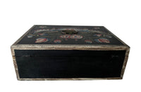 Charming, 19th century small painted Normandy marriage coffer.