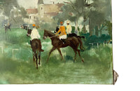 SIGNED PAINTING 'A DAY AT THE RACES' BY PIERRE WILLEF