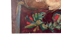 Charming 20th Century oil on canvas painting of a rabbit - French Antiques