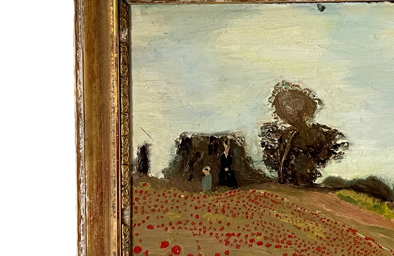 PAINTING 'THE POPPY FIELD' AFTER MONET