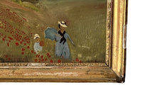 PAINTING 'THE POPPY FIELD' AFTER MONET