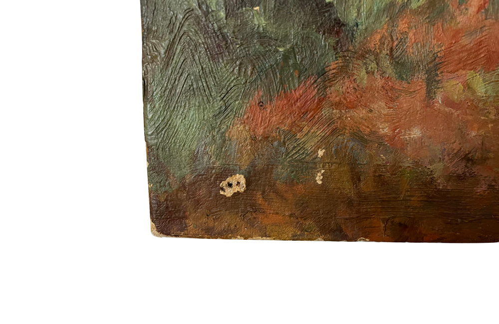 Charming representation of 'The Three Graces' oil on canvas on board painting - French Antiques