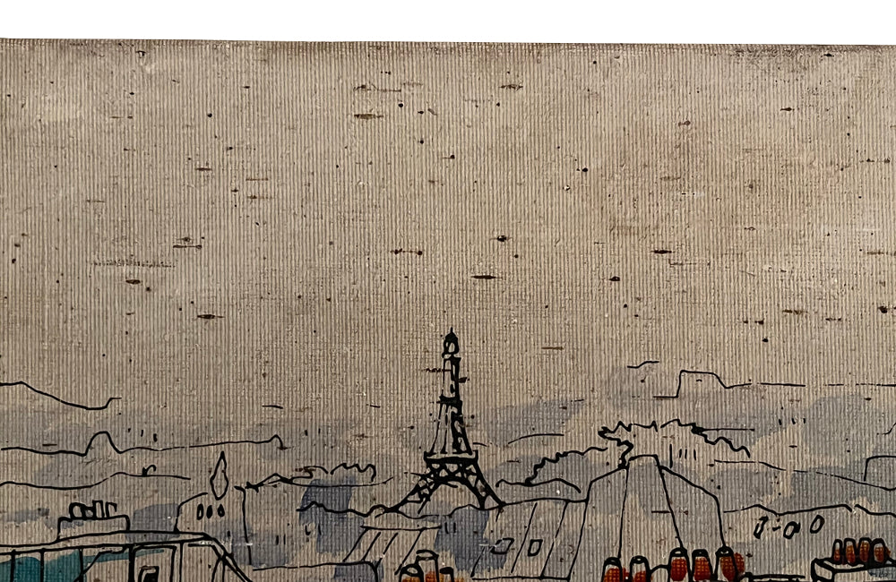 20TH CENTURY FRENCH PAINTING 'View Of The Eiffel Tower From Montparnasse' -CURRENTLY RESERVED-