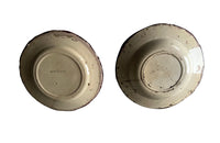 Pair of French 19th century picassiette mosaic plates