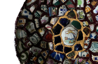 Pair of French 19th century picassiette mosaic plates