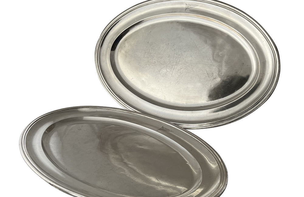 PAIR OF LARGE CHANEL SERVING TRAYS