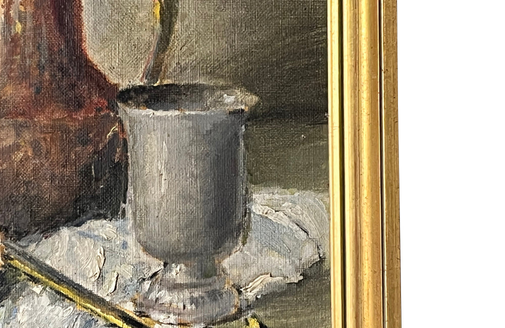 Pair of late 19th Century French framed oil on canvas still life paintings - French Antiques - AD & PS Antiques
