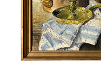 Pair of late 19th Century French framed oil on canvas still life paintings - French Antiques - AD & PS Antiques