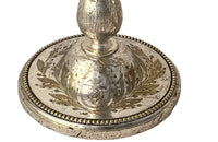 Pair of 19th century beautiful marine candlesticks made by, the renown French silversmiths, Christofle for the prestigious French shipping and cruise ship company, Compagnie des Messageries Maritime.