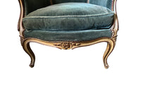 PAIR OF LARGE LOUIS XV REVIVAL ARMCHAIRS