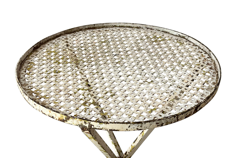 Pair of round martini tables by Mathieu Matégot