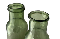 Pair of large 19th Century French green glass storage jars