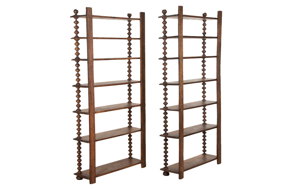 Antique shelves tall parfumerie shelves 20th century etageres display shelves from a perfumerie in Lyon. Antique french furniture