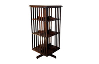 Antique French Revolving Mahogany Bookcase - Antique Furniture - AD & PS Antiques