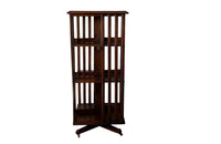 Antique French Revolving Mahogany Bookcase - Antique Furniture - AD & PS Antiques