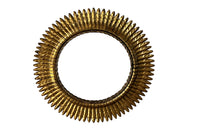 round gilt iron mirror in the form of a sun. Spain c.1970