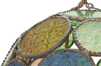 20TH CENTURY MORROCAN ROUND GLASS LANTERN BALL