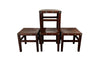 Set of four Antique stools with lovely original cowhide and large studding - Antique Furniture
