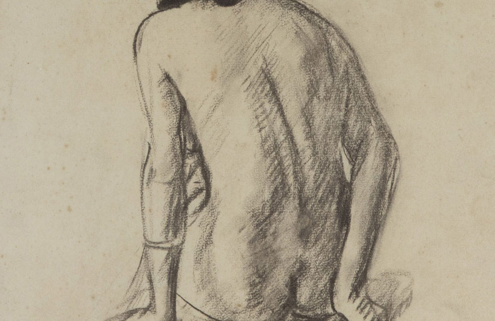 Set of three framed Mid-Century French nude studies