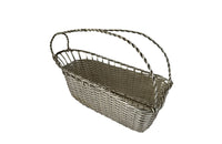 Mid Century French silver plate wirework woven bottle holder