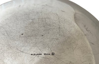 Mid 20th century French silver plate lidded box dish in the form of an apple stamped Fleuron France