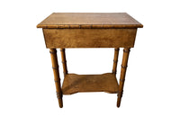 Charming early 20th Century French burr maple lidded table - Antique Furniture - Antique Tables - AD & PS Antiques
