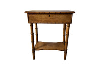 Charming early 20th Century French burr maple lidded table - Antique Furniture - Antique Tables - AD & PS Antiques