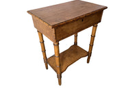 Charming early 20th Century French burr maple lidded table - Antique Furniture - Antique Tables - AD & PS Antiques