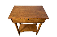 Charming early 20th Century French burr maple lidded table - Antique Furniture - Antique Tables - AD & PS Antiques