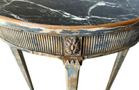 19th Century Swedish Oval Side Table - Antique Furniture - Antique table - AD & PS Antiques