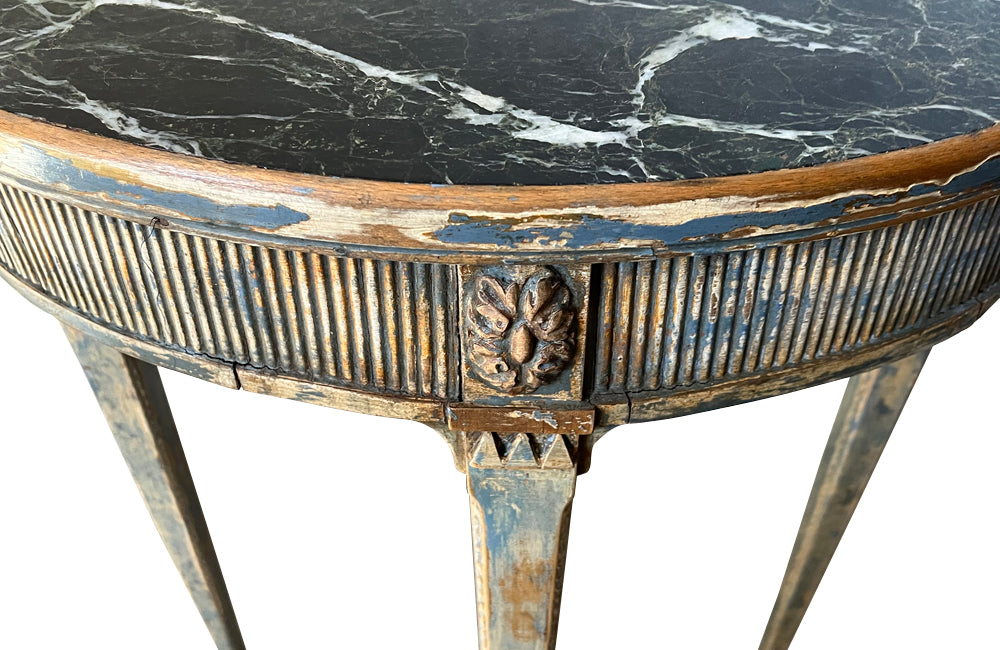 19th Century Swedish Oval Side Table - Antique Furniture - Antique table - AD & PS Antiques