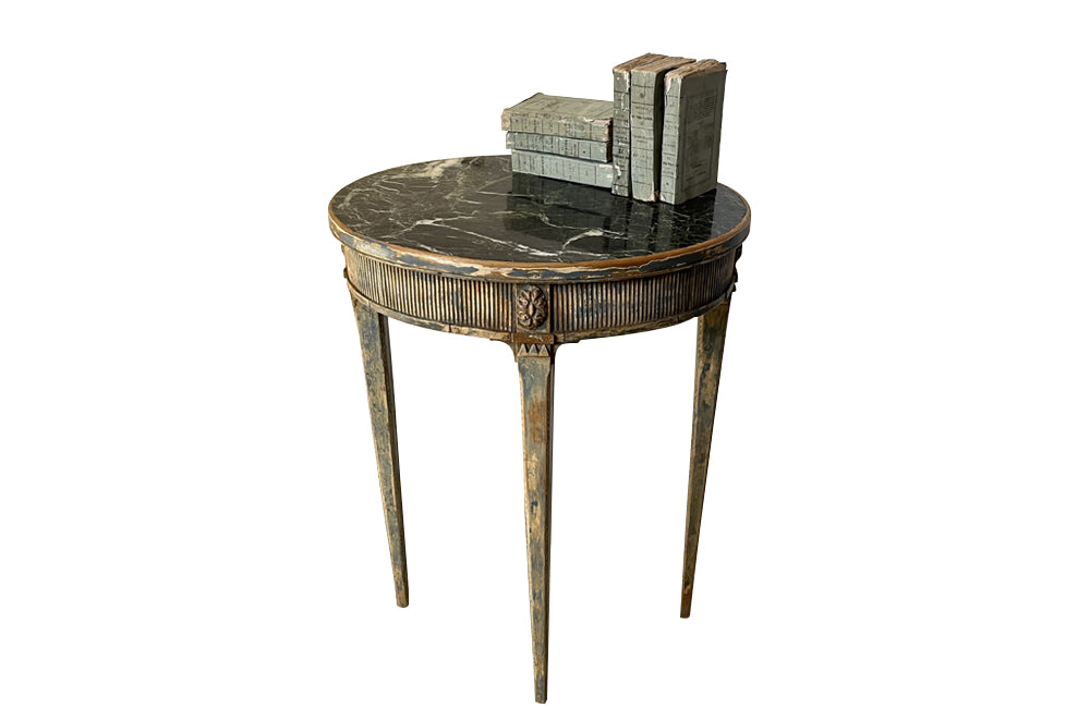 19th Century Swedish Oval Side Table - Antique Furniture - Antique table - AD & PS Antiques