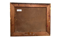 Framed still-life oil on board painting by the artist, Vidal Rolland