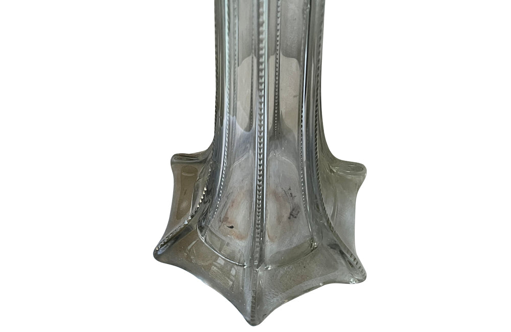 Very tall soliflore glass vase circa 1930