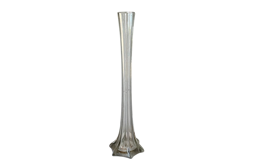 Very tall soliflore glass vase circa 1930