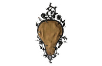 DECORATIVE WROUGHT IRON MIRROR